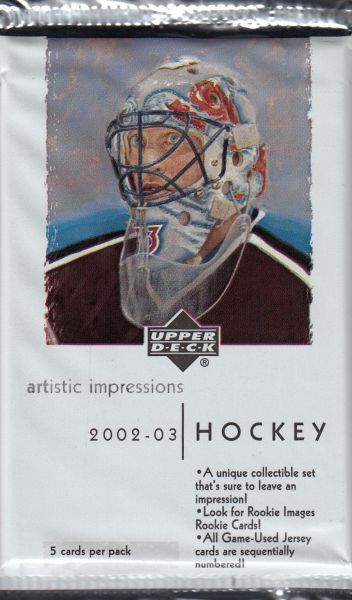 2002-03 Upper Deck Artistic Impressions Hockey Hobby Balíček